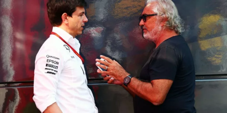 Toto Wolff e Flavio Briatore