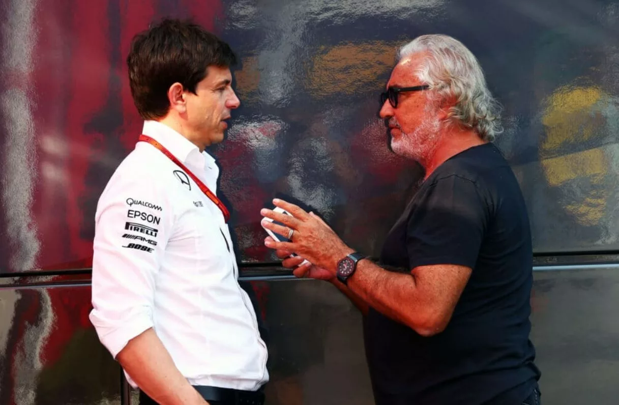 Toto Wolff e Flavio Briatore