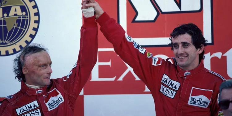 Lauda - Prost Estoril 1984