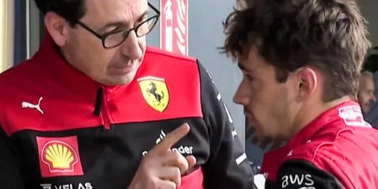 Mattia Binotto e Charles Leclerc - Scuderia Ferrari