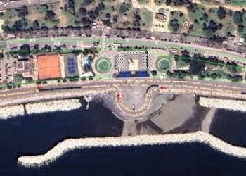 Layout del circuito che ospiterà il Napoli Racing Show