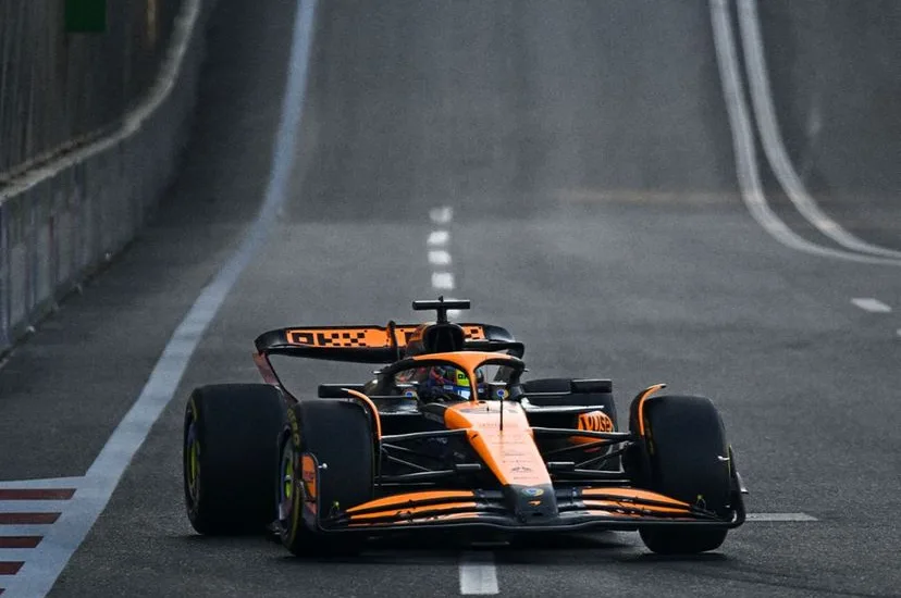 Gp Azerbaijan 2024 McLaren Piastri qualifiche