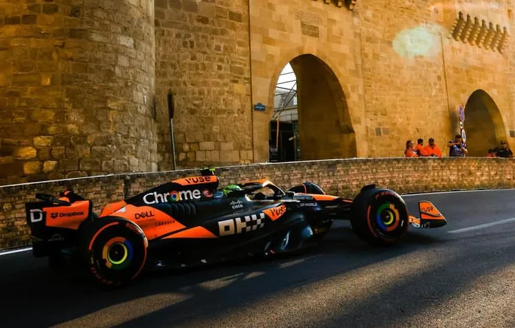 Gp Azerbaijan 2024 qualifiche McLaren Norris