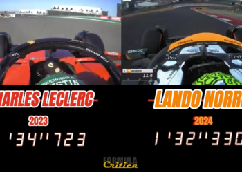 F1- Gp USA: video-confronto pole position 2023-2024