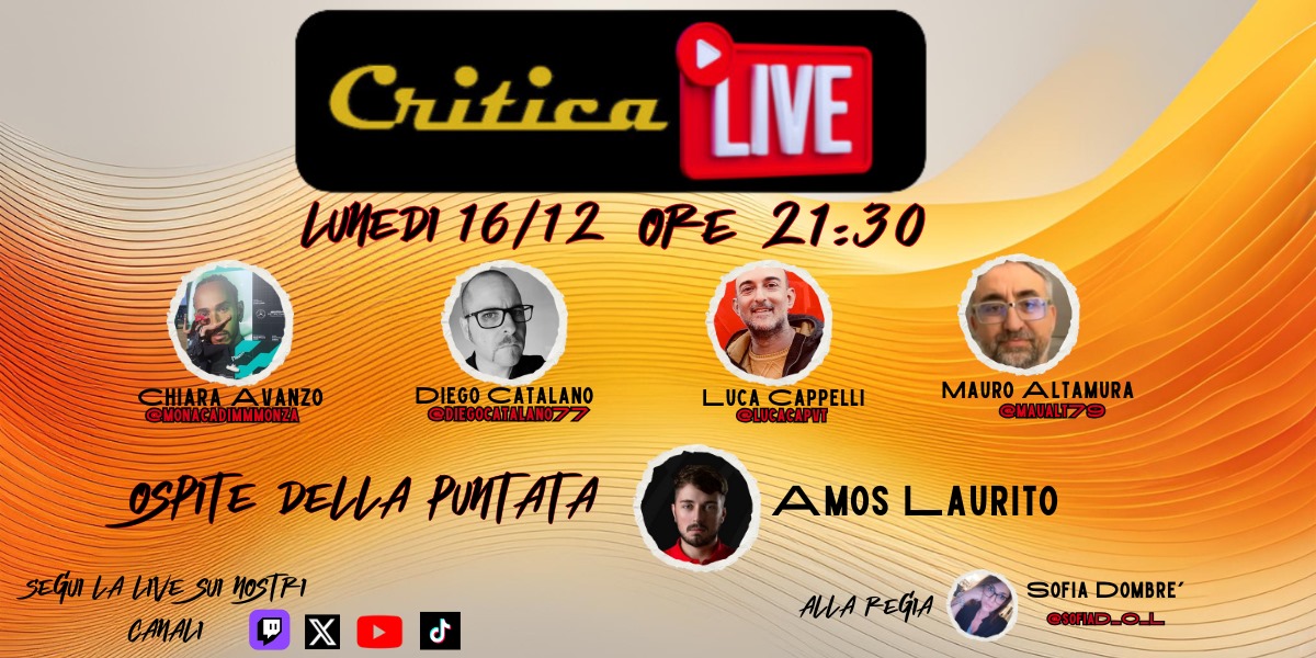 criticalive 16 dicembre