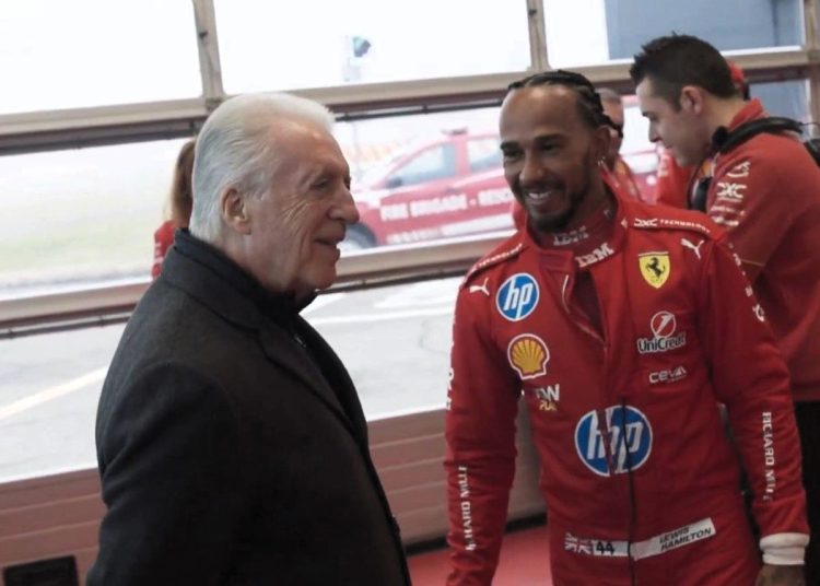 Lewis Hamilton e Piero Ferrari