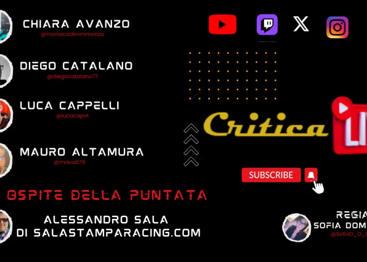 CriticaLive stasera: WEC e non solo con Alessandro Sala!