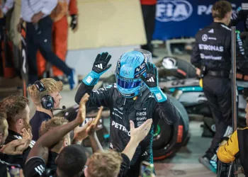 George Russell, al termine del GP del Bahrain