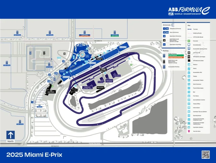E-Prix Miami 2025: layout