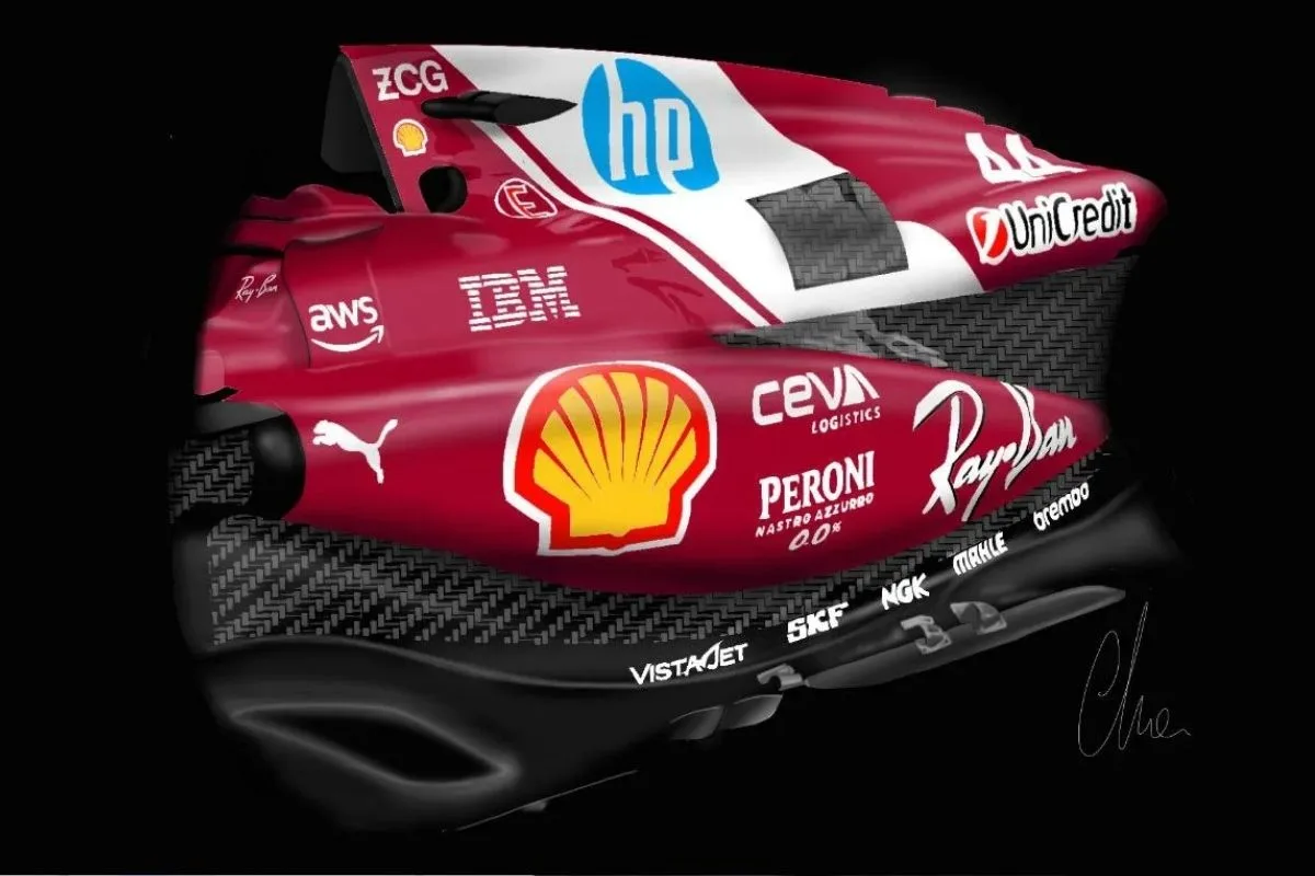 ferrari sf25 fondo sidepod chiara avanzo