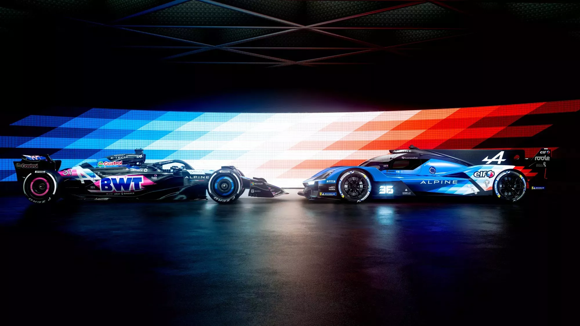 Le monoposto Alpine in F1 con il regolamente del budget cap e quella Hypercar nel WEC con il BoP