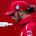 Il pilota della Ferrari Lewis Hamilton, a Spa-Francorchamps, in Belgio