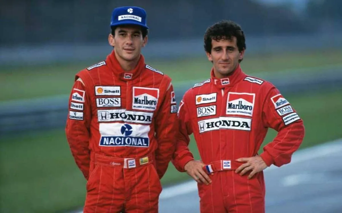 Alain Prost e Ayrton Senna 
