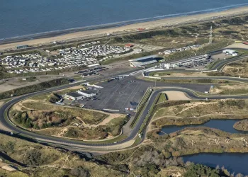 Visuale dall'alto del circuito di Zandvoort