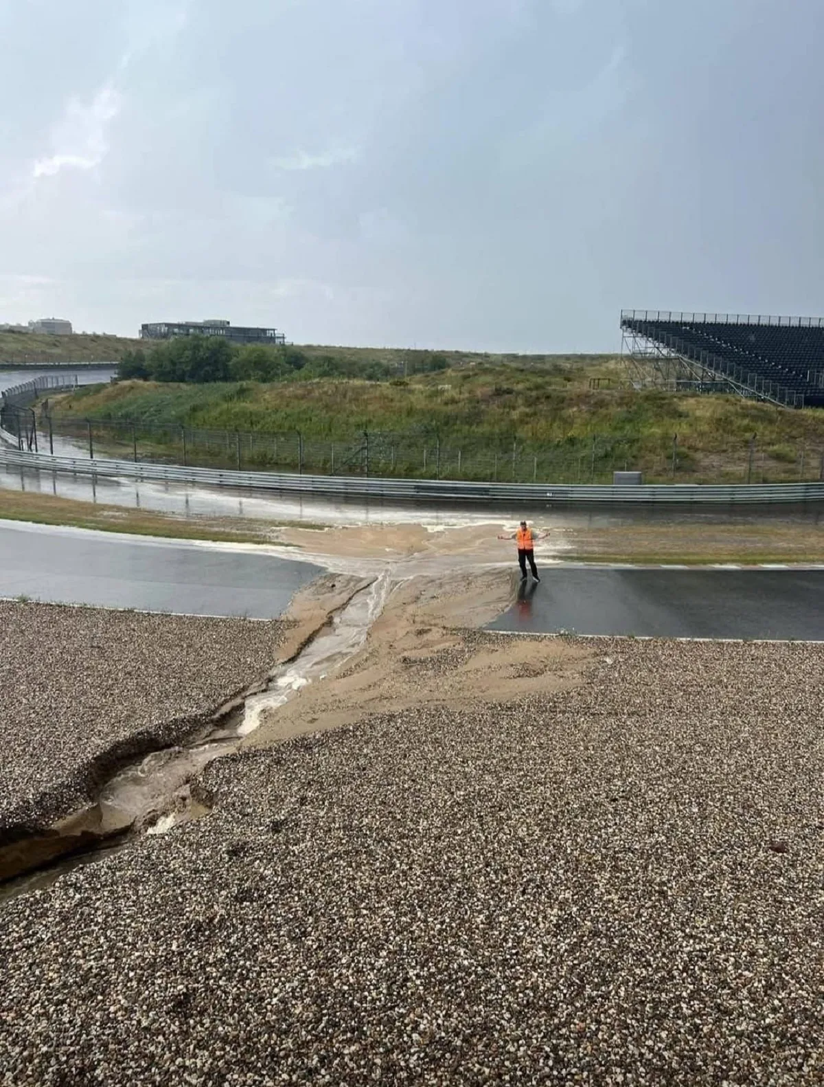 Il grave danno al tracciato di Zandvoort