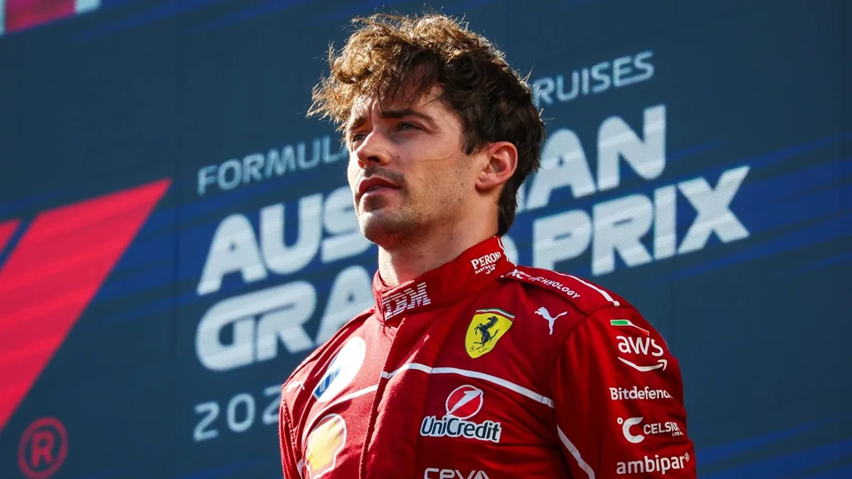Ferrari: amore tossico Charles Leclerc sul podio al GP d'Austria