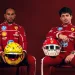 I piloti della Ferrari, Lewis Hamilton e Charles Leclerc in posa