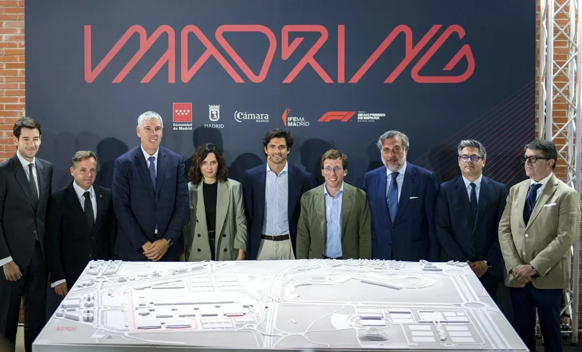Presentazione del GP di Spagna, a Madrid, con il pilota spagnolo della Williams Carlos Sainz, ambasciatore dell'evento