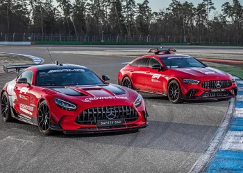 La Safety Car e la Medical Car, della Mercedes-AMG, le vetture per la sicurezza presenti nei circuiti dove corre la Formula 1