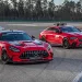 La Safety Car e la Medical Car, della Mercedes-AMG, le vetture per la sicurezza presenti nei circuiti dove corre la Formula 1