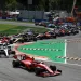 L'arrivo alla prima variante subito dopo la partenza del GP d'Italia di F1, a Monza nel 2019