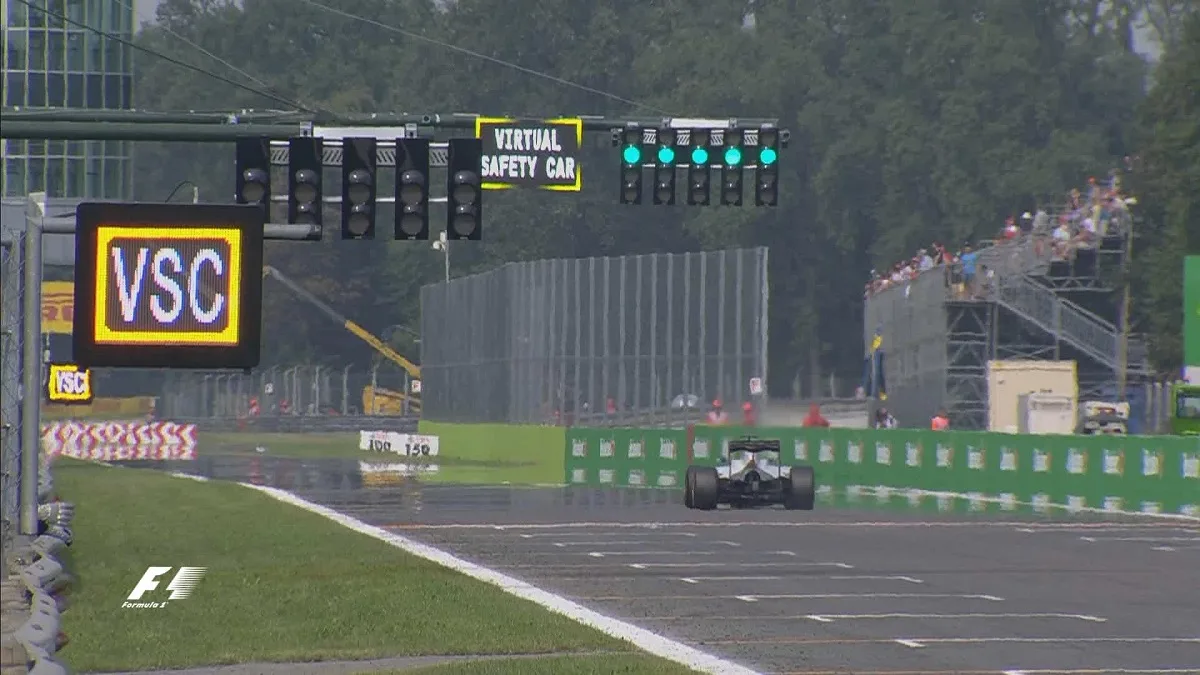 Esposizione della Virtual Safety Car in F1, per sicurezza