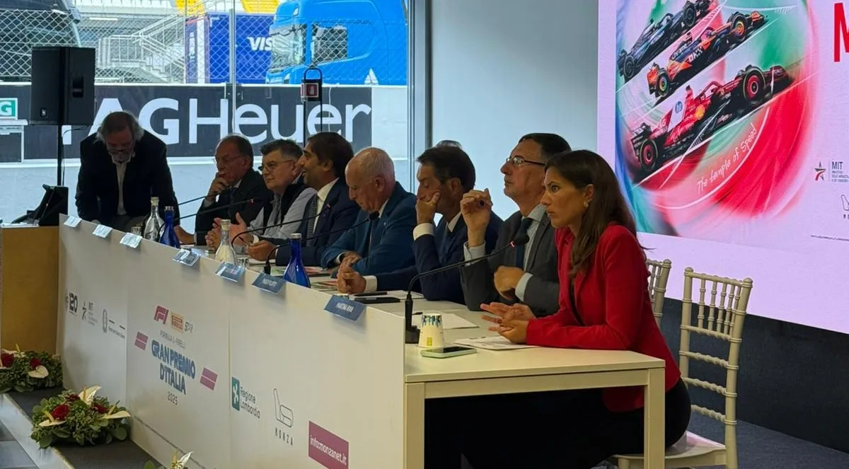 La conferenza stampa dove si è presentato il GP di Monza