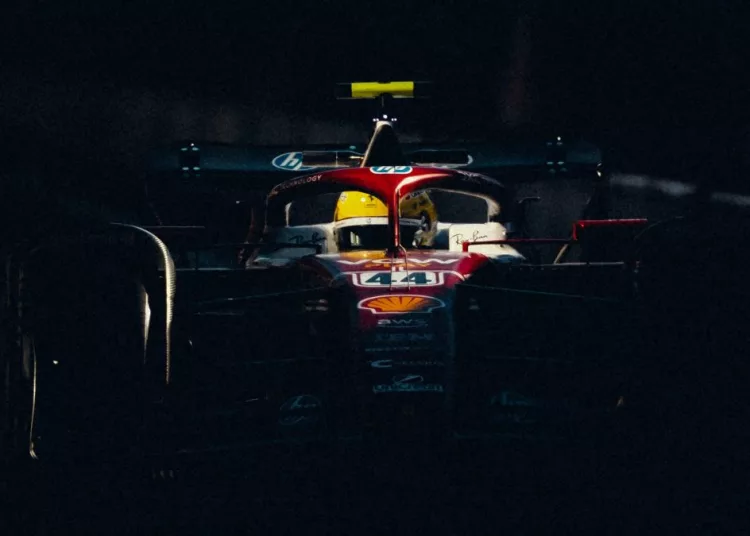 Lewis Hamilton a bordo della Ferrari SF-25, GP Italia 2025