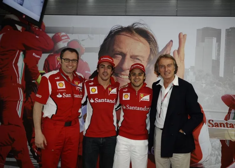 stefano domenicali fernando alonso felipe massa luca cordero di montezemolo