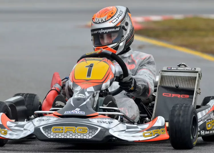 Max Verstappen kart
