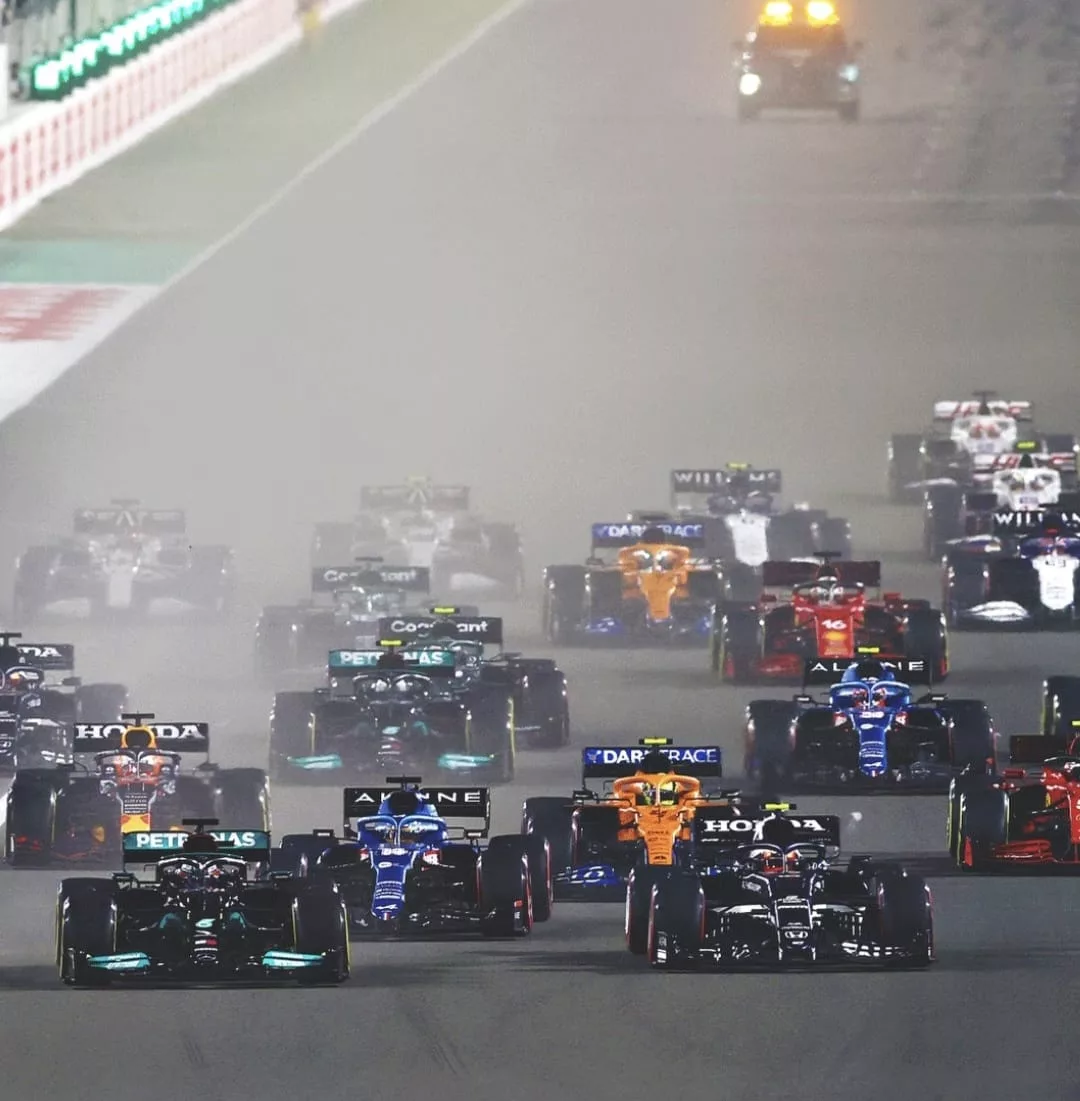 La partenza del GP del Qatar 2021