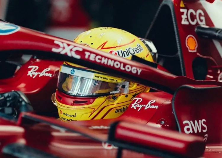 GP Qatar Hamilton Ferrari