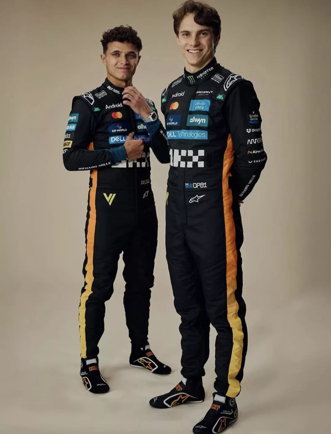 Le tute speciali di McLaren per il GP di Abu Dhabi